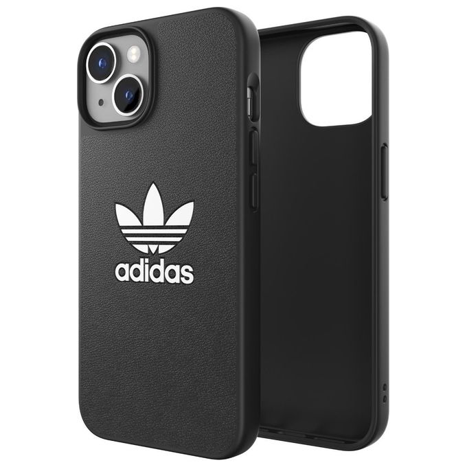 Adidas 50177 Iconic Cover per Apple iPhone 14 ADICOLOR TPU Trifoglio Originals colore Nero