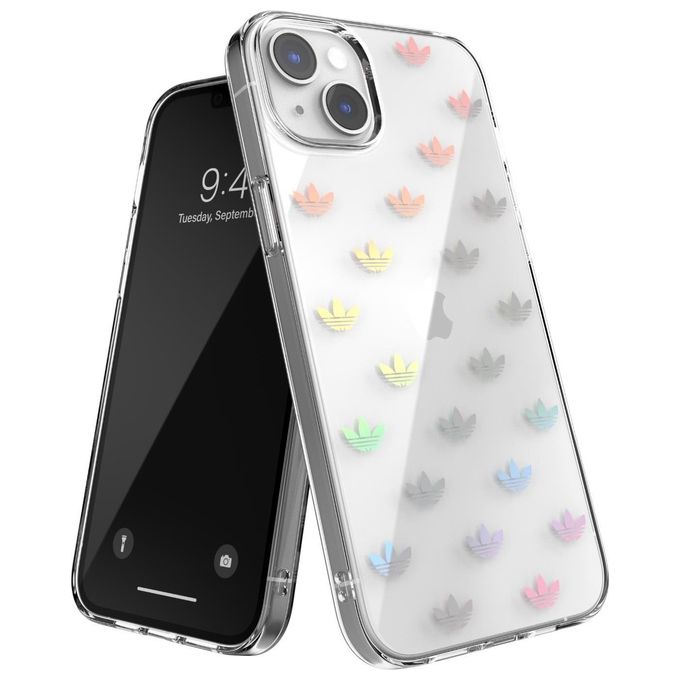 Adidas 50221 OR Snap Clear Cover TPU per iPhone 14 Plus ricarica wireless colore Trasparente