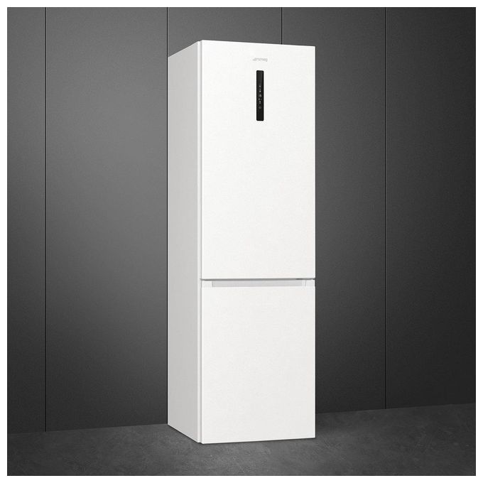 Smeg RC20WDNE Frigorifero Combinato 331 L 200 cm Classe E 38 dB No Frost Multiflow Display LED (200x60x59 cm) colore Bianco