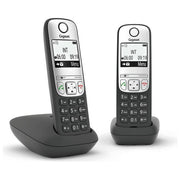 Gigaset L36852-H2810-B101 A690 Telefono analogico cordless con vivavoce e identificatore di chiamata colore Nero Argento