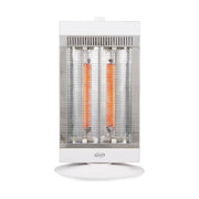 Argoclima ALAN Riscaldatore di ambienti elettrico al quarzo 1000 W con oscillazione 90° termostato regolabile colore Bianco