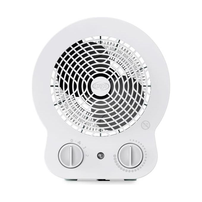 Argo Dori Ice Riscaldatore Ambiente Elettrico con Ventilatore Interno Bianco 2000W