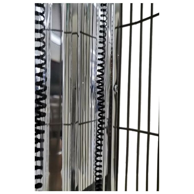 Argo LOONEY Stufa Elettrica al Quarzo 800W Fibra di Carbonio Oscillazione 360° colore Blu