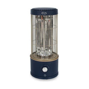 Argo LOONEY Stufa Elettrica al Quarzo 800W Fibra di Carbonio Oscillazione 360° colore Blu
