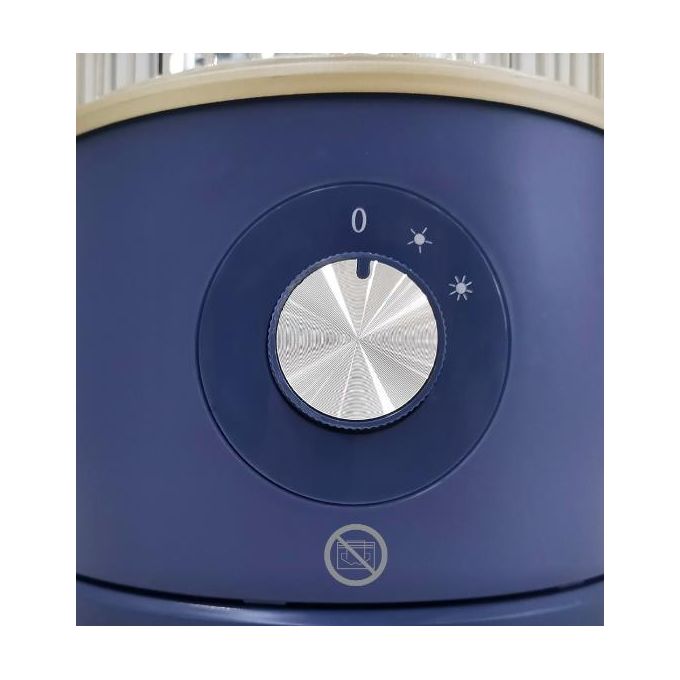 Argo LOONEY Stufa Elettrica al Quarzo 800W Fibra di Carbonio Oscillazione 360° colore Blu