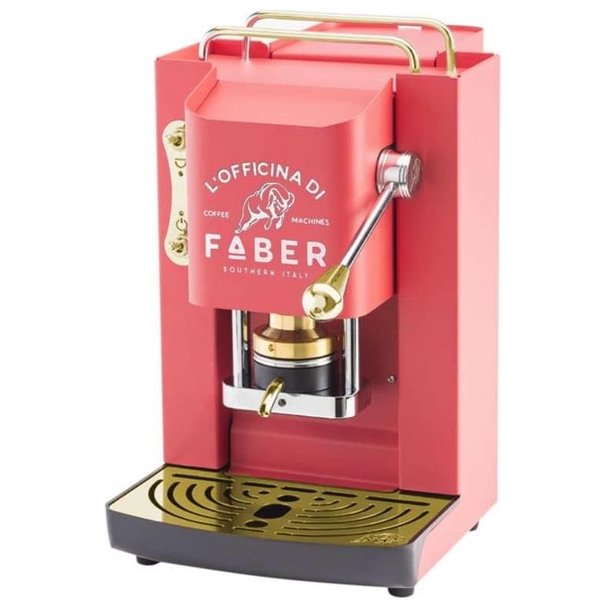 Faber PROCHERRYBASOTT Pro Deluxe Macchina da caffe' a Cialde 1,3 L 15 bar 500 W gruppo vapore colore Rosso
