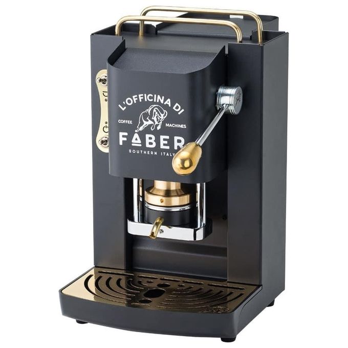 Faber PROBLACKBASOTT Pro Deluxe Macchina da caffe' Cialde ESE 44mm 1,3 L 15 bar 500 W Pressacialda Ottone colore Nero