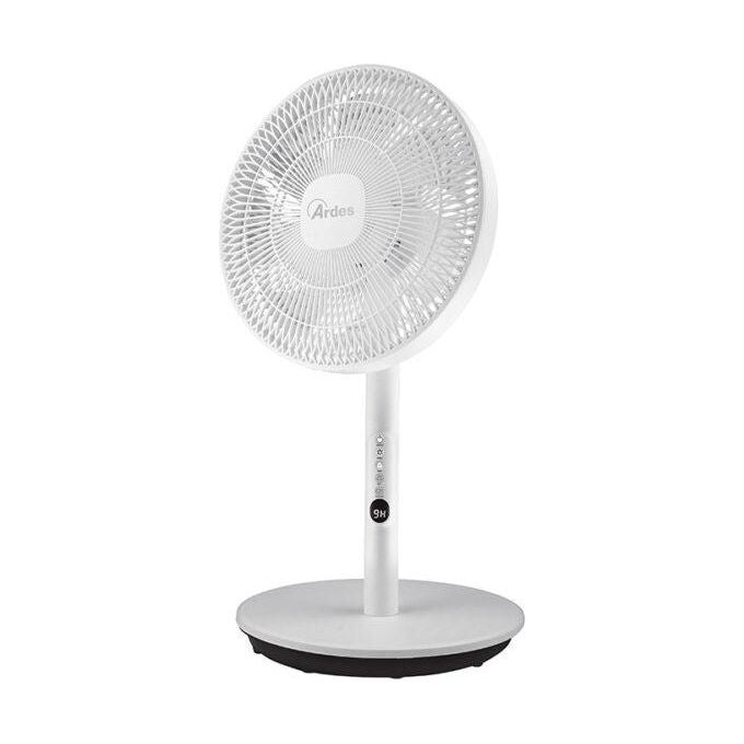 Ardes AR5PR4001 DUO Ventilatore 2 in 1 Piantana e Tavolo 7 Pale 30 cm 3 Velocita' Timer 9h Telecomando colore Bianco