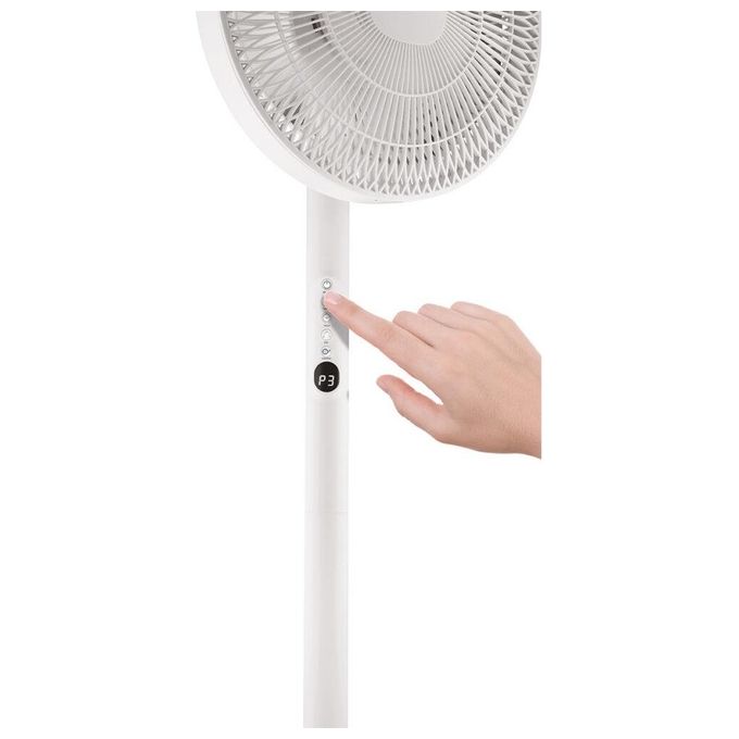 Ardes AR5PR4001 DUO Ventilatore 2 in 1 Piantana e Tavolo 7 Pale 30 cm 3 Velocita' Timer 9h Telecomando colore Bianco