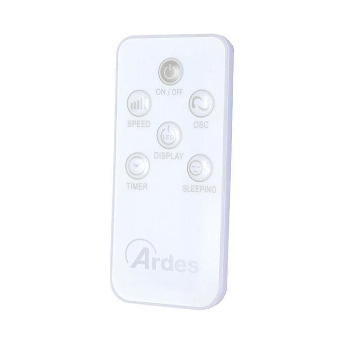Ardes AR5PR4001 DUO Ventilatore 2 in 1 Piantana e Tavolo 7 Pale 30 cm 3 Velocita' Timer 9h Telecomando colore Bianco