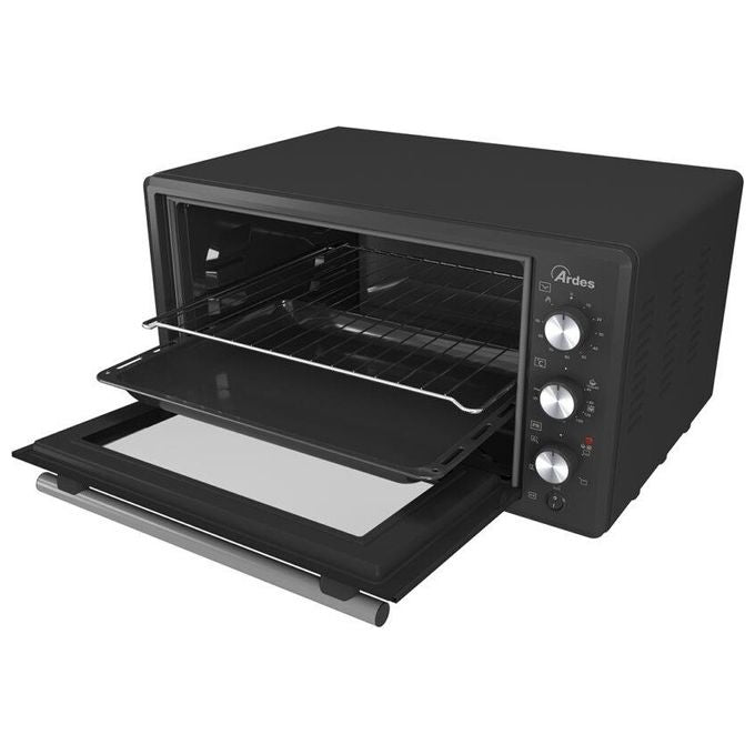 Ardes AROVEN451 Kratos Forno Elettrico Ventilato 45 L 1400 W 5 Funzioni con Girarrosto (59x47x32,5 cm) colore Nero