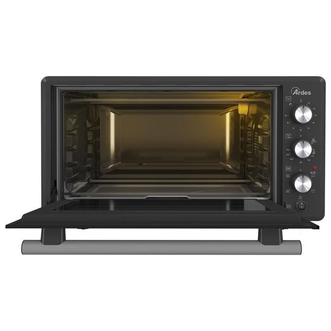 Ardes AROVEN451 Kratos Forno Elettrico Ventilato 45 L 1400 W 5 Funzioni con Girarrosto (59x47x32,5 cm) colore Nero