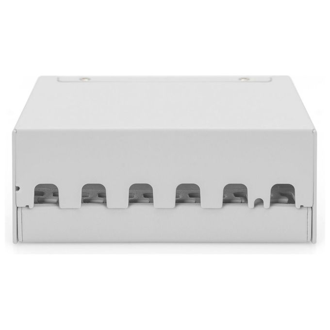 Digitus Pannello Patch Vuoto Modulare da Tavolo Schermato 6 Porte Grigio Chiaro RAL 7035