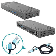 I-tec CATRIPLE4KDOCKPD2IT Docking Station 3x 4K USB 3.2 Gen 2 Power Delivery 100W colore Grigio