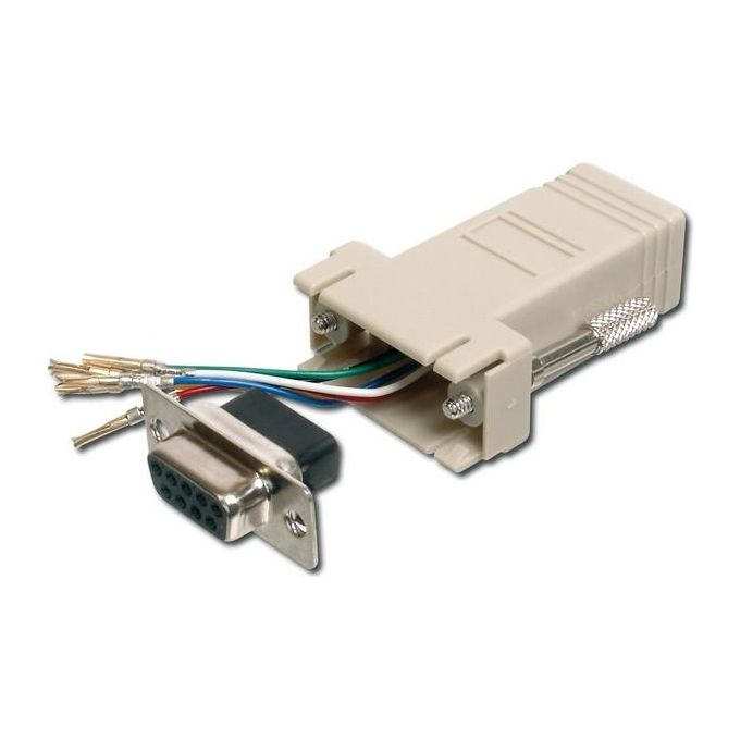 Digitus connettore modulare 9 poli femmina - 8 poli rj45 (at-23067)
