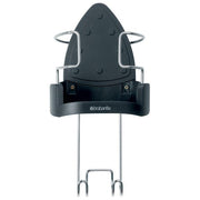 Brabantia 385742 Porta Ferro da Stiro termoresistente con gancio acciaio e avvolgicavo colore Grigio Scuro