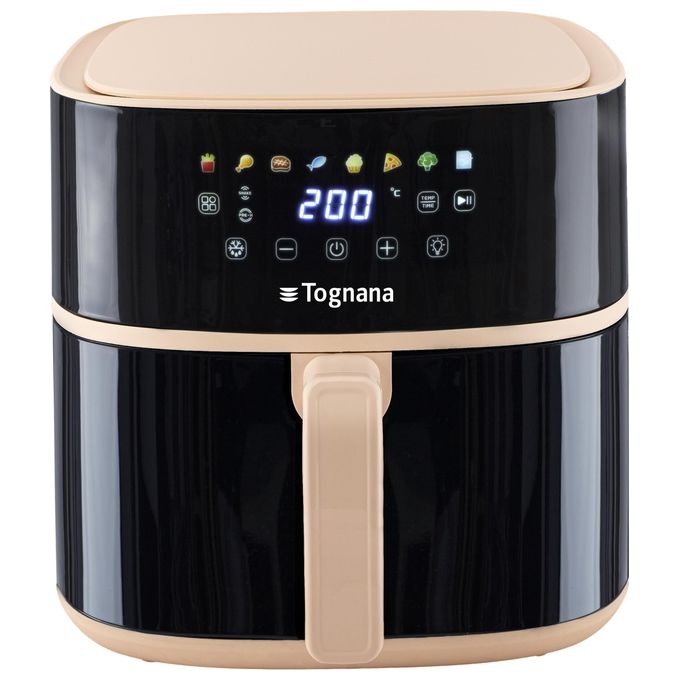 Tognana D2DFA05IRCHA Iridea Friggitrice ad aria 8 L 2000 W 8 programmi display digitale colore Champagne