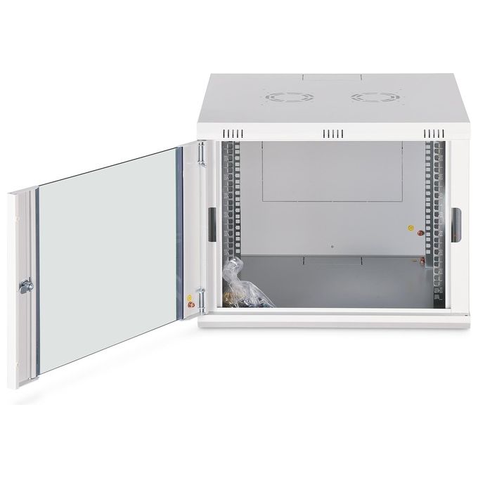 Digitus Armadio Rack 19'' 12 Unita' da Muro 505x600x600 Grigio Porta Vetro