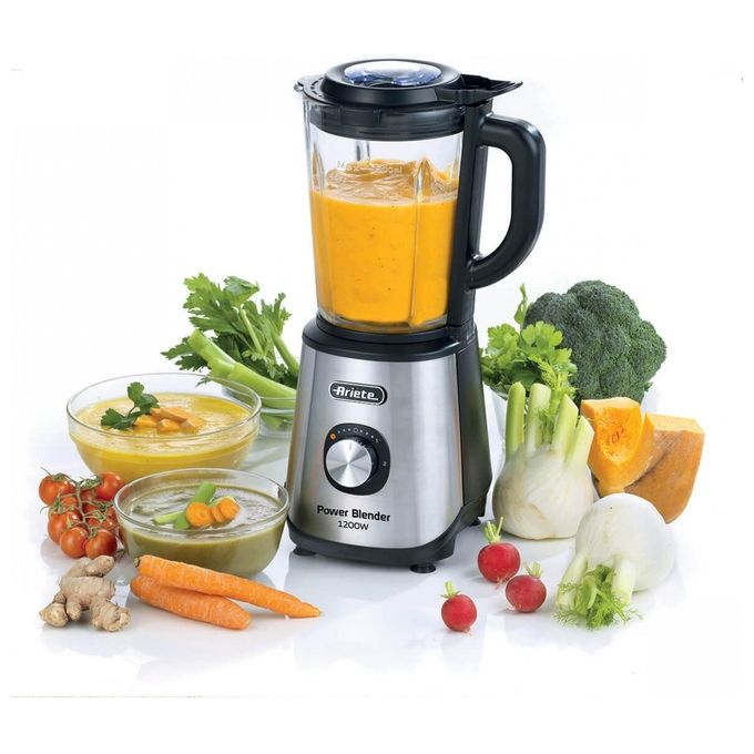 Ariete 579 Power Blender Frullatore da tavolo 1200W 4 lame acciaio inox 1,5L 2 velocita' funzione Pulse colore Nero