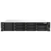 QNAP TS-873AEU-RP-4G TS-873AeU-RP NAS 8 alloggiamenti AMD Ryzen V1500B 4 core 2,2 GHz 4 GB DDR4 QuTS hero colore Nero
