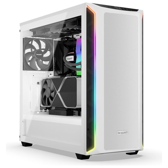 Be quiet! BGW62 Shadow Base 800 DX White Case PC Midi Tower con pannello laterale in vetro temperato e illuminazione ARGB colore Bianco