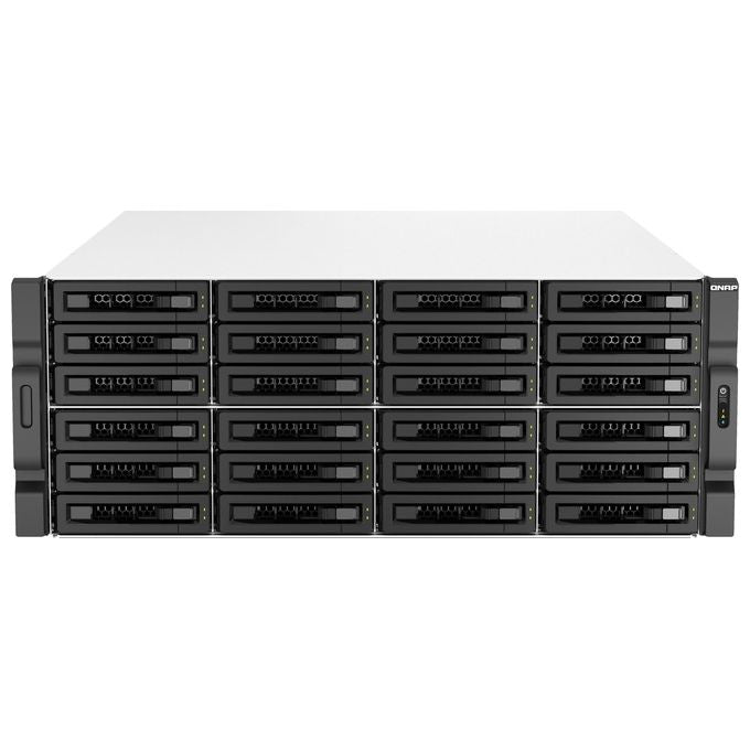 QNAP TS-H3087XU-RP-E2378-64G NAS 30 Baie Intel Xeon E-2378 64 GB RAM 10GbE Rack 4U colore Nero