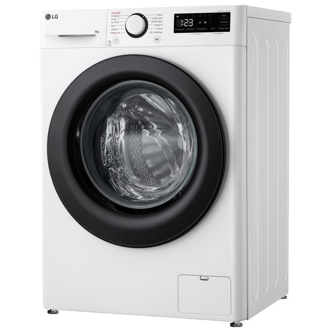 LG F2R3S09NSWB Lavatrice 9Kg AI DD Classe Energetica A-10% 1200 Giri Vapore AI Wash