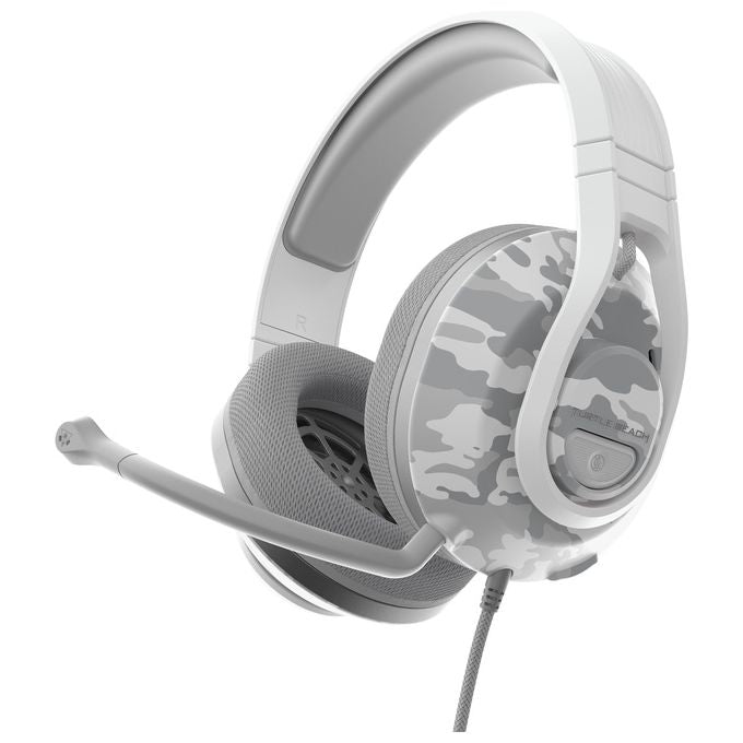 Turtle Beach TBS-6405-02 Recon 500 Cuffie Gaming Cablate Driver 60 mm Microfono Rimovibile Multipiattaforma colore Bianco