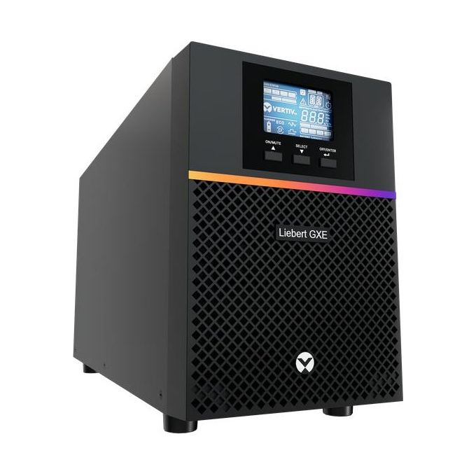 Vertiv GXE3-2000IMT Liebert UPS Tower 2 kVA 1800 W 8 Prese AC Tecnologia Online Onda Sinusoidale Pur a 0 ms Tempo di Intervento Display LCD colore Grigio
