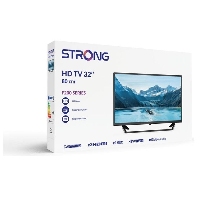Strong SRT32HF2003C F200C Series Televisore 32'' HD LCD DVB-T2-C-S2 2 HDMI USB Nero