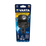 Varta 17730 Torcia LED da Testa Indestructible Head Light H10, 3 pile Ministilo AAA Longlife Power incl, 55 lumen, Ultraleggera con 5 LED, resistente a urti cadute 9mt acqua IPX4 per attivita' Outdoor e Professionali