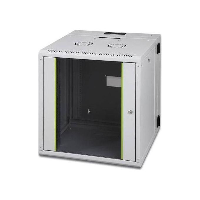 Digitus Armadio 16 Unita' Da Muro Linea Soho (A)780 X (L)600 X (P)610 Mm. Con Doppia Sezione Colore Grigio Chiaro Ral7035