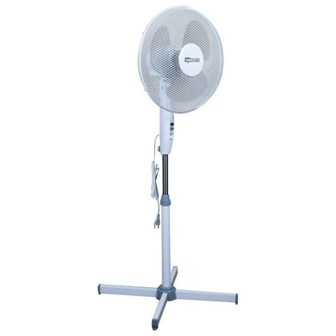 Termozeta TZWZ01N Ventilatore a piantana oscillante 3 pale 40 cm altezza 120 cm 3 velocita' 50 W 53,5 dB colore Bianco