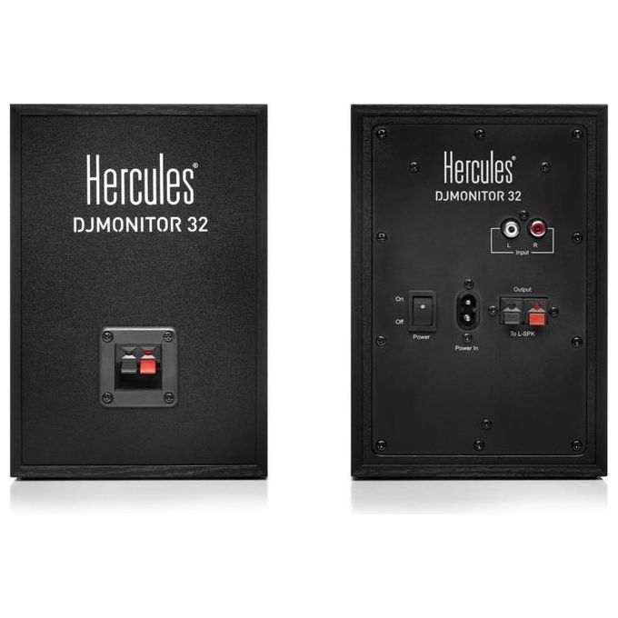 Hercules DJMonitor 32 Altoparlante 30W Nero Cablato RCA-3.5mm-Terminal