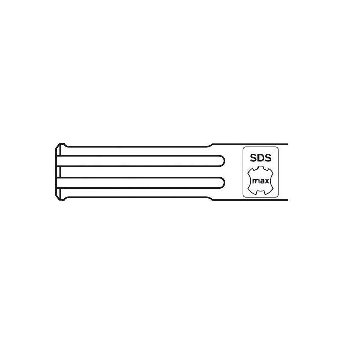 Bosch Scalpello Punta per Martelli Demolitori Sds-max Lughezza Complessiva 400 mm