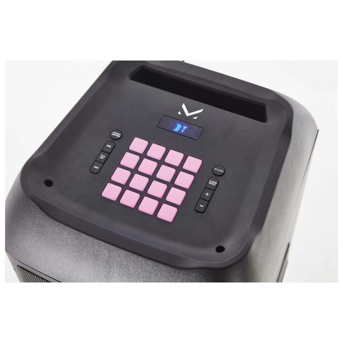 New Majestic 116360BK FLAME T360 Cassa Party Portatile 3-vie 150 W Bluetooth 5.0 TWS LED Multicolore con Ruote e Telecomando colore Nero