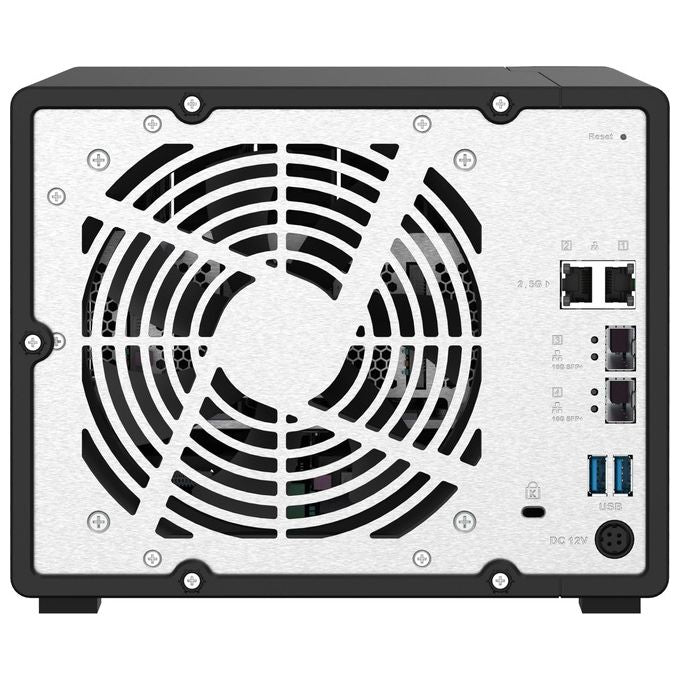 QNAP TS-932PX-4G TS-932PX NAS 9 baie SATA 6Gb-s 4 GB DDR4 espandibile a 16 GB processore quad-core 1 7 GHz 2 porte 10GbE SFP+ 2 porte 2 5GbE colore Nero