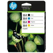 HP 364 Confezione da 4 nero, giallo, cyan, magenta originale cartuccia dinchiostro per Deskjet 35XX, Photosmart 55XX B111, 6520, 65XX B211, 7510 C311, Plus B210, Wireless B110
