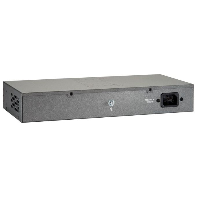 LevelOne GEU-1621 Switch di Rete 16 Porte Gigabit Ethernet 10-100-1000 Full Duplex Jumbo Frame 9K Supporto PoE No colore Grigio