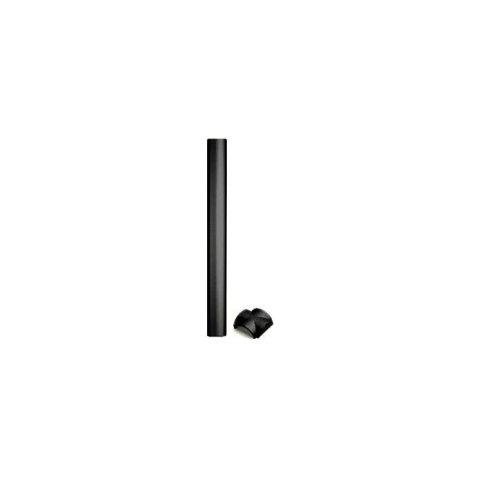 Meliconi 496001 BB1 Cover 65 Maxi Canalina Copricavi in Alluminio 65x6,5 cm colore Nero