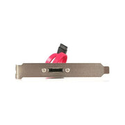 StarTech.com ESATAPLATE1 Adattatore su Staffa 1 Porta SATA a eSATA 0.3 m 6 Gbit-s colore Nero