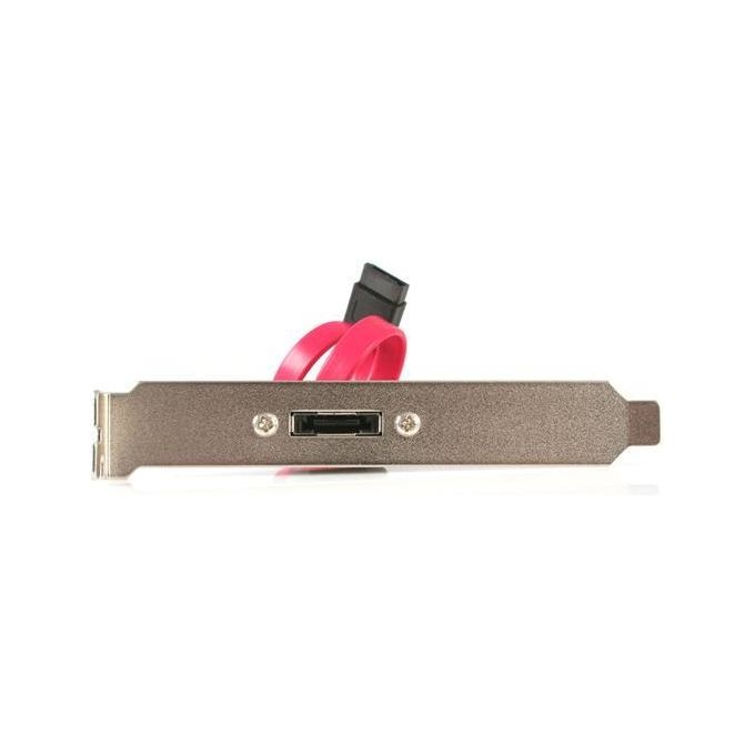 StarTech.com ESATAPLATE1 Adattatore su Staffa 1 Porta SATA a eSATA 0.3 m 6 Gbit-s colore Nero