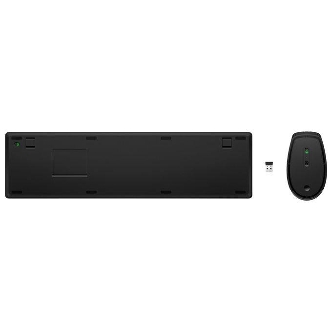 HP 4R013AA Combo tastiera e mouse wireless 650 Full-size 100% Wireless 2.4 GHz 4000 DPI tasti programmabili colore Nero