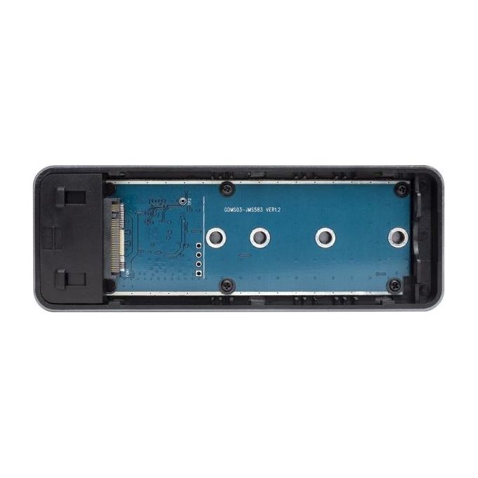 Vultech Box Type-C GS-NVMETC per SSD PCIe M2 SATA Case Esterno per Disco Rigido Usb 3.1 10 Gbps