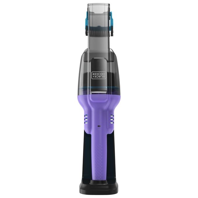 Black+Decker NVD220BP-QW Aspirapolvere Senza Filo Senza Sacchetto 0,29 L autonomia 14 min colore Viola e Azzurro