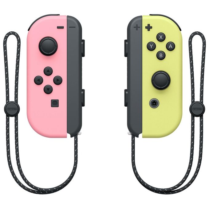 Nintendo 10011585 Joy-Con Set Controller 2 pezzi Nintendo Switch colore Rosa Pastello e Giallo Pastello