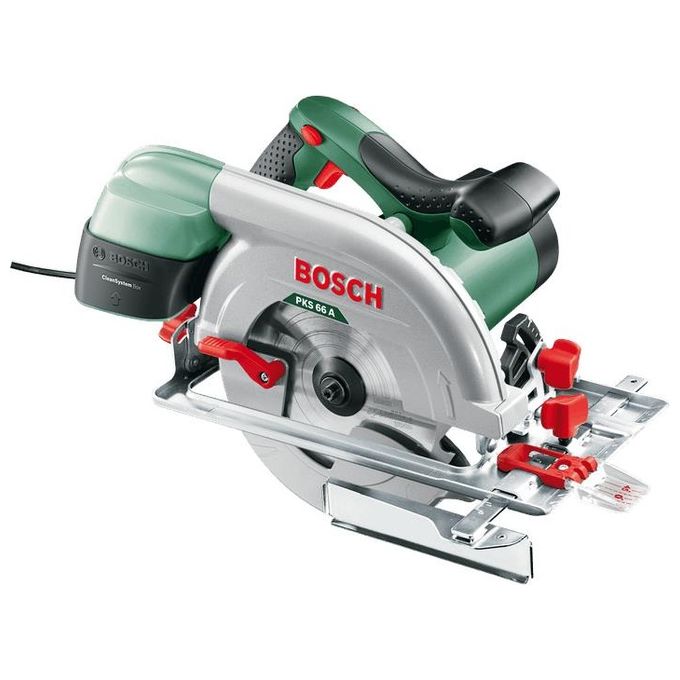 Bosch 0603502002 PKS 66 A Sega Circolare 1600 W Diametro Lama 190 mm Profondita' Taglio 66 mm CutControl CleanSystem Box colore Nero
