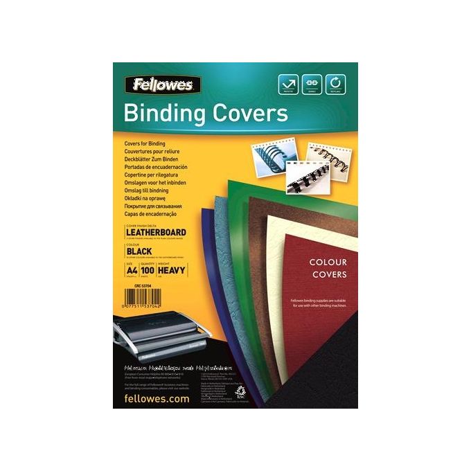 Fellowes Leonardi Cf100 Copertine Delta A4 Nero