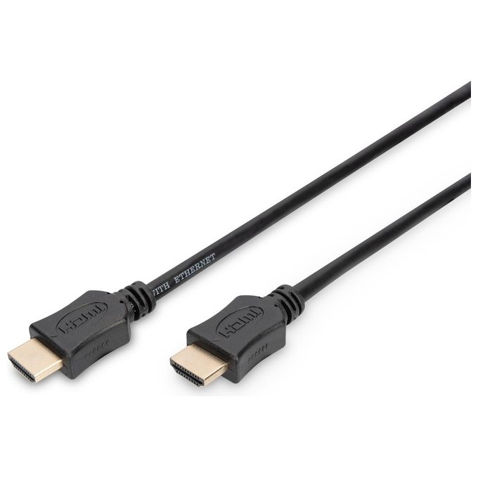 Digitus Cavo Di Collegamento Hdmi 3d Con Ethernet Connettori Placcati Oro Mt. 3