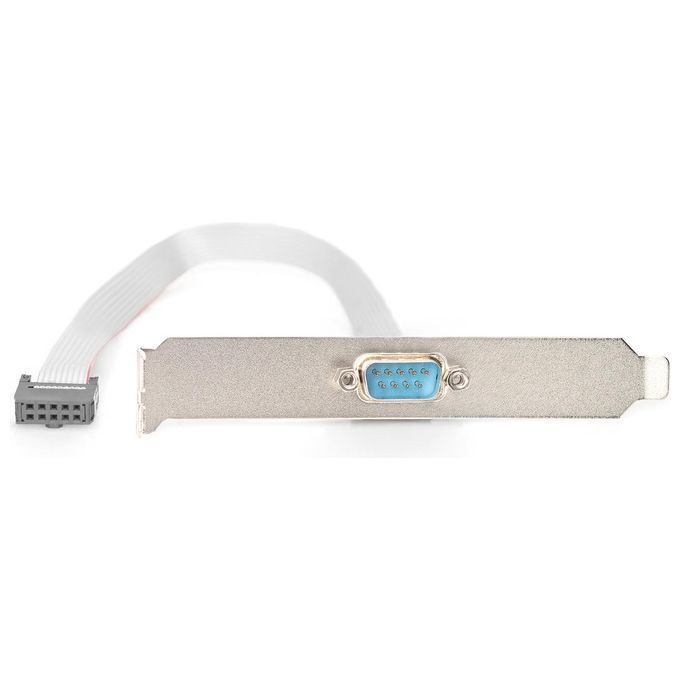 Digitus Cavo Con Staffa Metallica Interno-esterno Porta Seriale Rs232 9 Poli Maschio-idc 10 Pin (ak 575 0.25m)